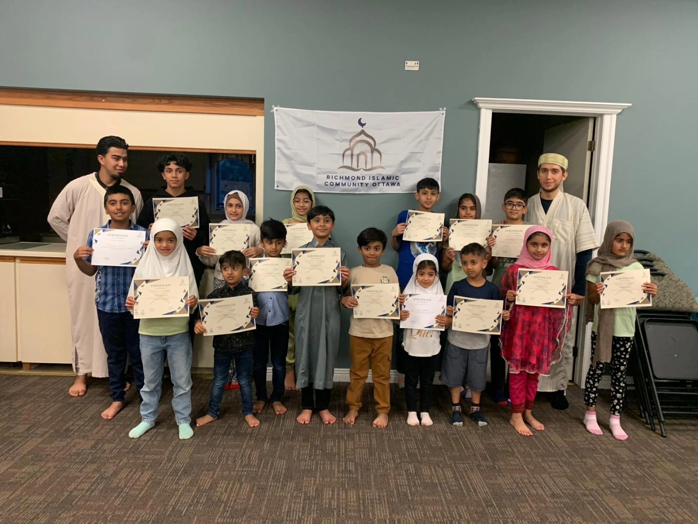 Certificates Cermony for RICO Summer Quran Learning Program