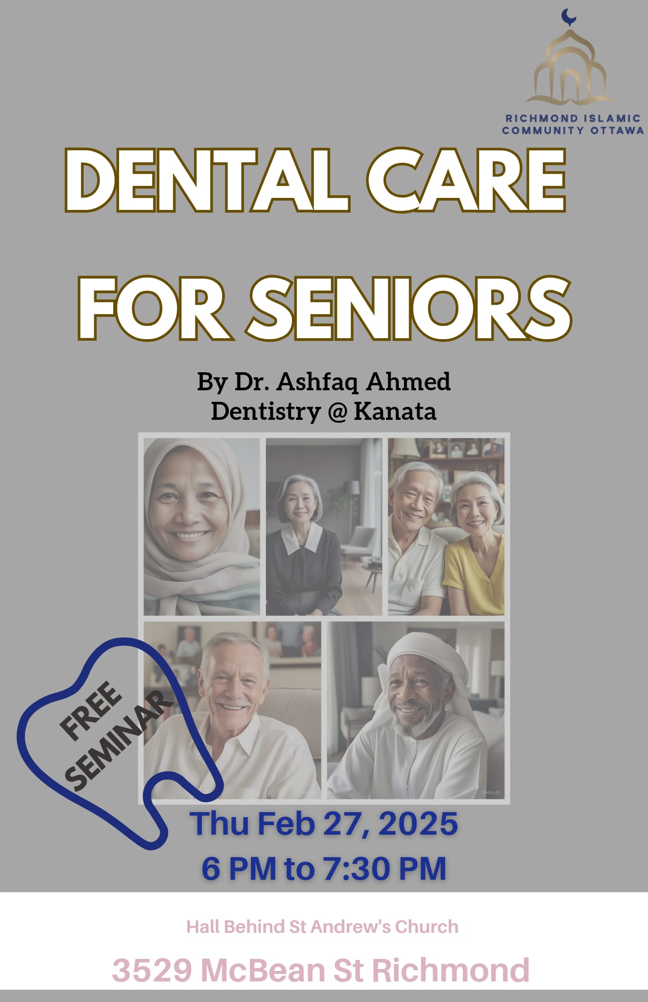 FREE seminar on Dental Care for Seniors